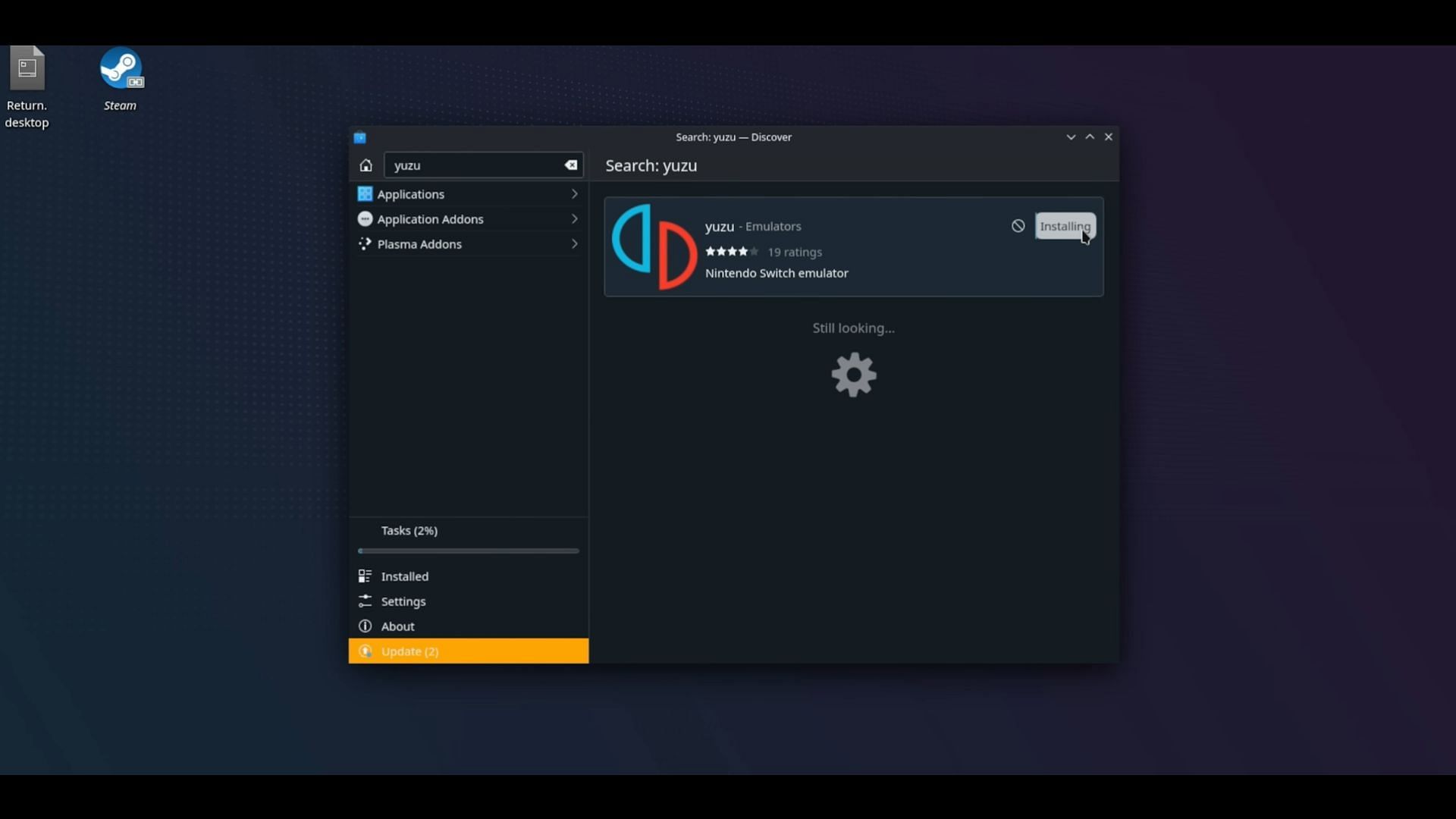 Installing Yuzu on Steam Deck (Image via @LinusTechTips on YouTube)